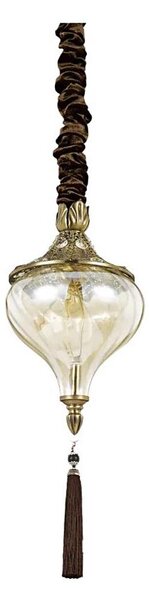 Lustră pe lanț Ideal Lux HAREM 1xE27/42W/230V alamă
