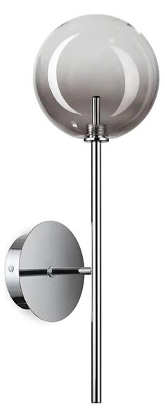 Lampă LED de perete Ideal Lux EQUINOXE 1xG4/2W/230V crom/fumuriu