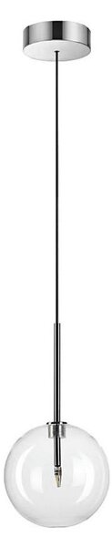 Lustră LED pe cablu Ideal Lux EQUINOXE 1xG4/2W/230V d. 15 cm crom/transparent