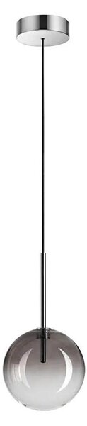 Lustră LED pe cablu Ideal Lux EQUINOXE 1xG4/2W/230V d. 15 cm crom/fumuriu