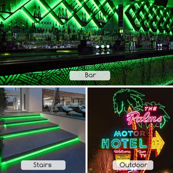 Aigostar - Bandă LED 50 m, verde, 350 W, 230 V, IP65