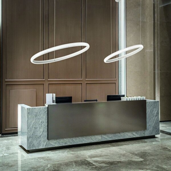 Lustră LED pe cablu Ideal Lux MIRACLE LED/37W/230V d. 60 cm CRI 90 crom mat