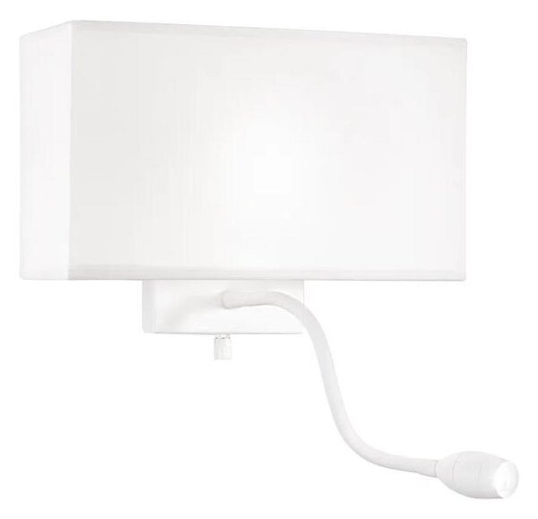 Lampă LED flexibilă de perete Ideal Lux HOTEL 1xE27/60W/230V + LED/1,5W alb