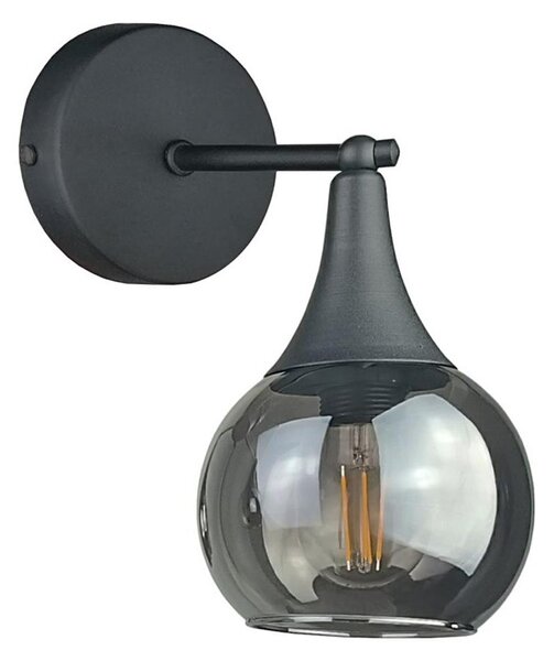 Aplică STAR 1xE27/60W/230V negru/negru fumuriu