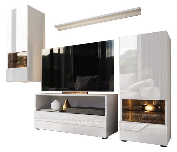 Mobilier living Berny 39 (alb + alb lucios). 1041453