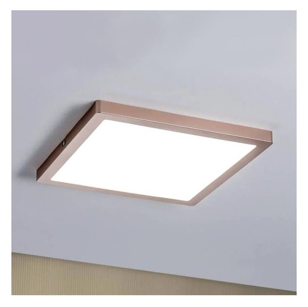Panou aplicat LED/20W Paulmann 70941 ATRIA 230V 4000K 30x30 cm roz-auriu