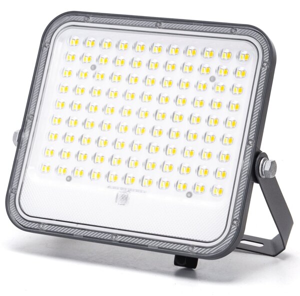 Aigostar - Proiector solar LED cu intensitate reglabilă, 150W, 3,4V, IP66, cu telecomandă