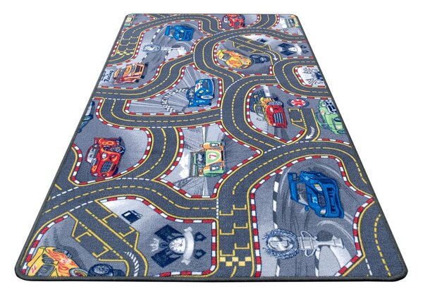 Covor pentru copii Hanse Home Play Race Track, 90x200 cm