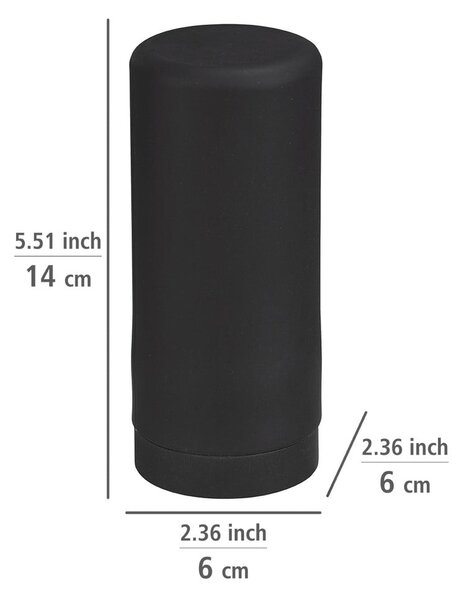Dozator / dispenser de săpun din silicon Wenko Easy Squeez-e, negru