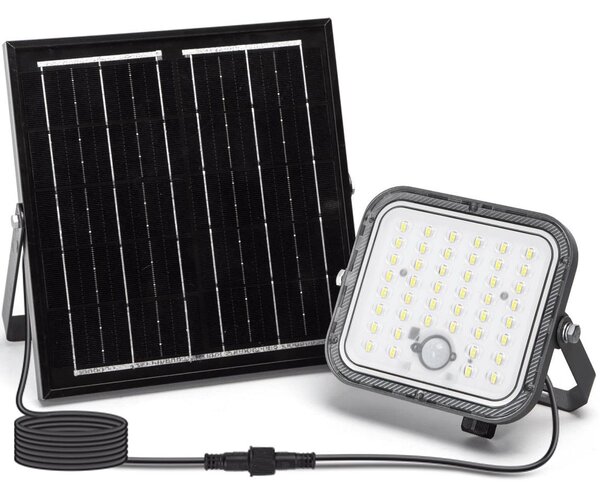 Aigostar - Proiector solar LED dimerizabil cu senzor LED/80W/3,4V IP66 + telecomandă