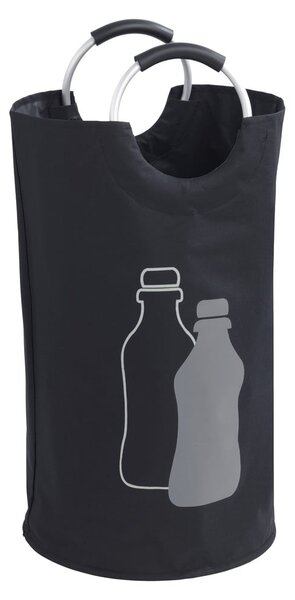 Coș pentru reciclare sticle Wenko, negru