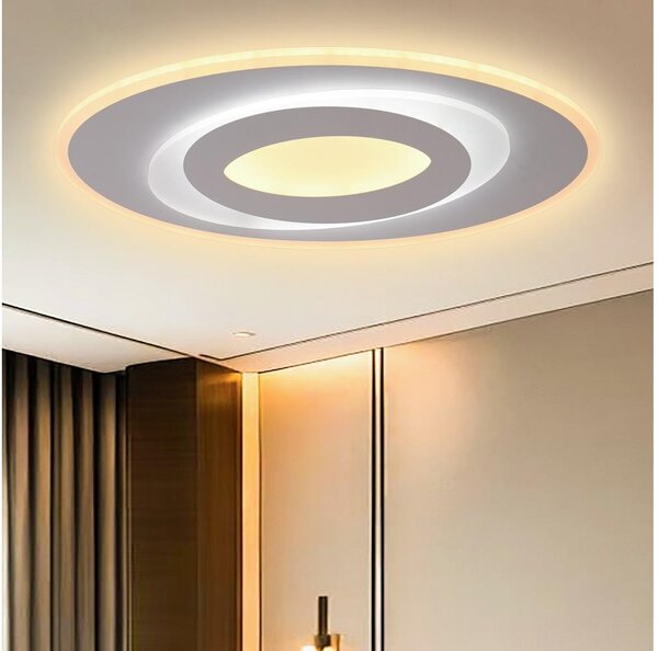 Brilagi - Plafonieră LED dimabilă MODERN, 45W, 230V, 3000-6000K, cu telecomandă