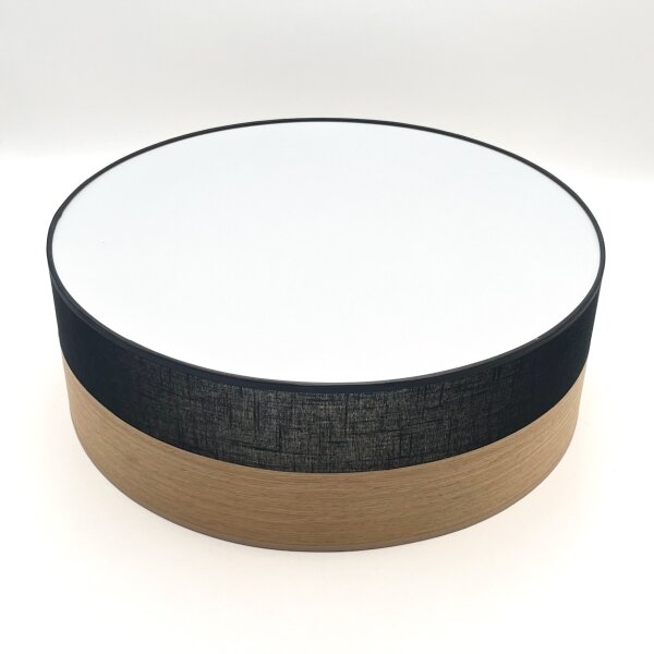 Plafonieră LED SIRJA WOOD LED/36W/230V d. 45 cm negru/stejar