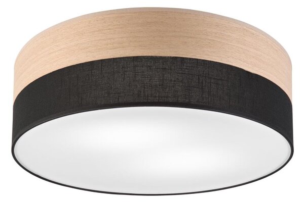 Plafonieră SIRJA WOOD 2xE27/15W/230V d. 45 cm negru/stejar