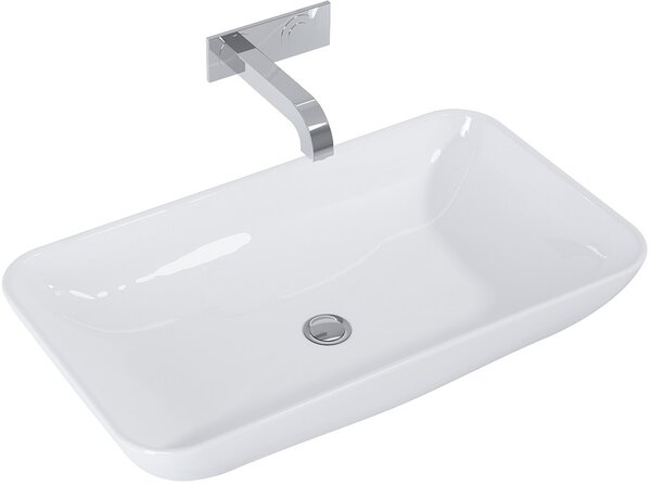 Elita Fresi lavoar 70x40 cm dreptunghiular de blat alb luciu RE040700168060