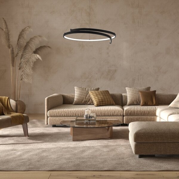 Lustră LED pe cablu LORENZO LED/35W/230V negru