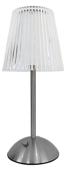 Lampă de birou LED ELBA, touch, încărcabilă, 1,6W, 800 mAh, crom mat, clară