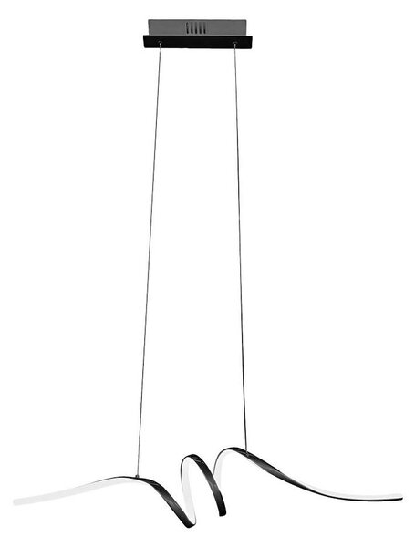Lustră LED pe cablu LOOP LED/28W/230V negru