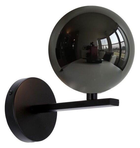Lampă de perete KAMA 1xG9/28W/230V negru/negru fumuriu