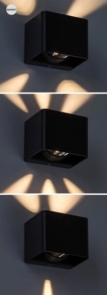 Aplică LED de exterior Rabalux 77168 HALLSTATT LED/10W/230V IP54 negru