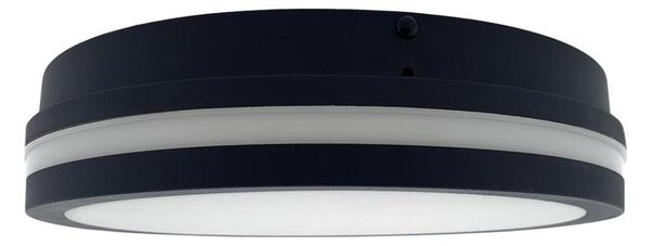 Plafonieră LED cu senzor pentru baie ELLÉ LED/24W/230V d. 26 cm IP54 antracit