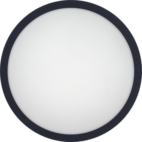Plafonieră LED cu senzor pentru baie ELLÉ LED/24W/230V d. 26 cm IP54 antracit