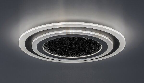 Rabalux 71316 - Plafonieră LED TANELI, dimabilă, 56W/230V, 3000/4000/6000K, neagră + telecomandă