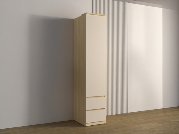 Dulap Nolcala 119Bej, Stejar, 22x5x6cm, Uși dulapUși dulap: Cu balamale