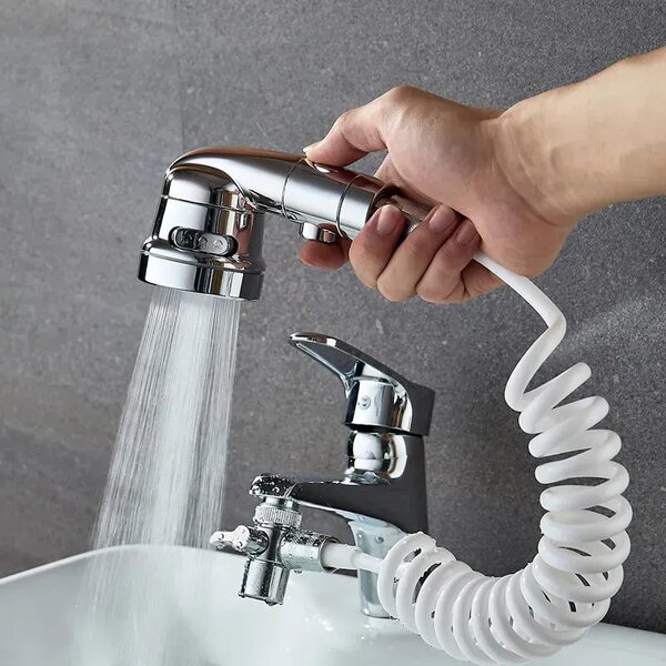 Extensie dus pentru robinet, cap dus si furtun flexibil 150 cm