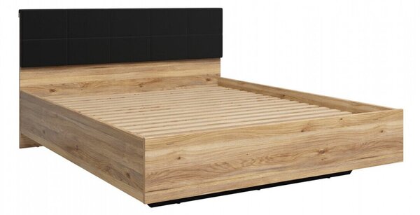 Pat Livdela 100Dublu, Maro deschis, 160x200, Tapiterie, PAL laminat, Somiera patSomiera pat, 17x21x10cm