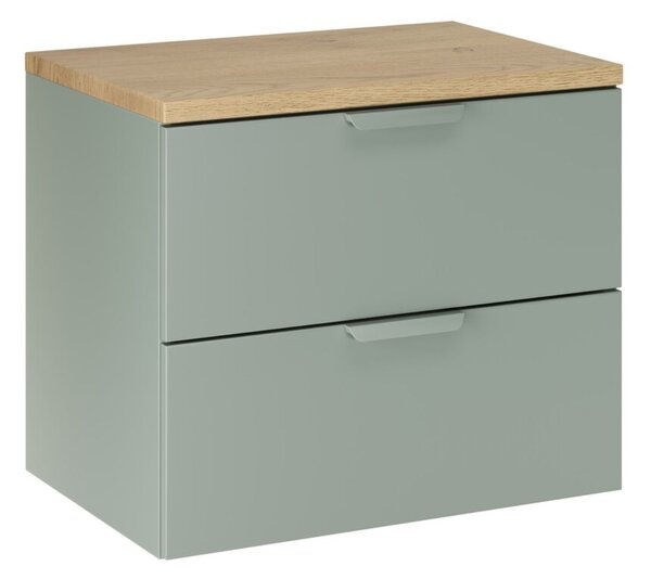 Mască pentru chiuveta de la baie Aster, verde/stejar cremona (60 cm)