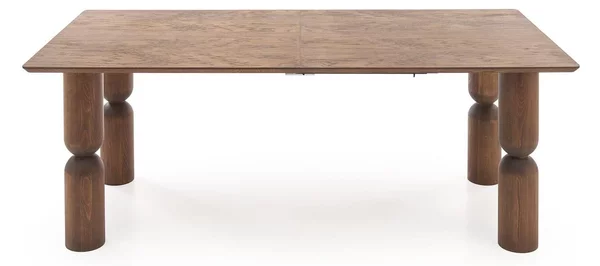 Masă Houston 2166Nuc, 8x10x20cm, ExtensieExtensie, Furnir din lemn natural, MDF, Lemn