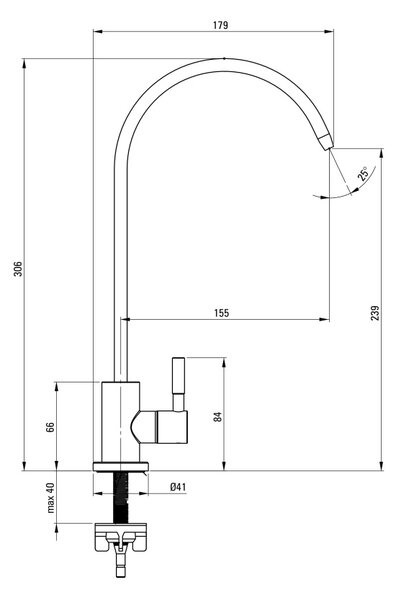 Robinet pentru apă filtrată Finisaj: Oțel periat BEZ_F62F
