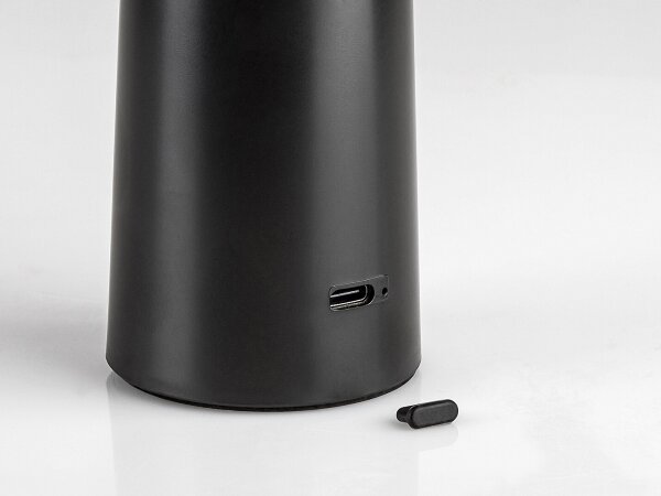 Lampă LED tactilă reîncărcabilă dimabilă de masă Rabalux 77147 POLPERRO LED/3W/3,7V 1200mAh negru