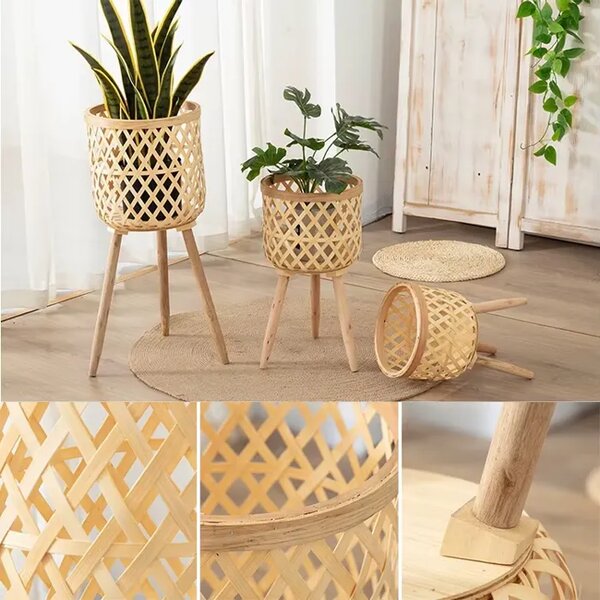Rattanbloom™ Ghivece De Flori Din Ratan, De Tip Floor-standing