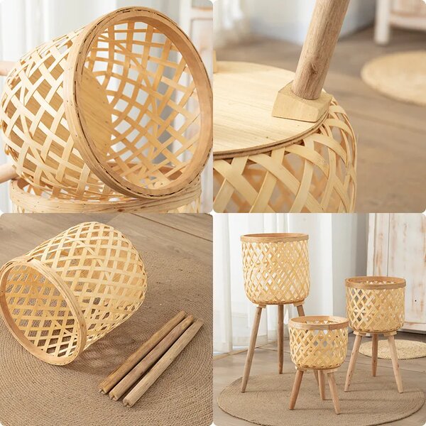 Rattanbloom™ Ghivece De Flori Din Ratan, De Tip Floor-standing