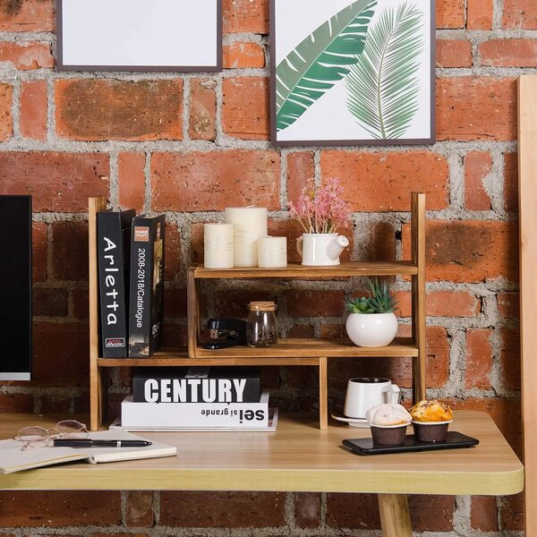Modulrack™ Organizator Modular Din Lemn Pentru Blatul De Lucru, Aspect lemn