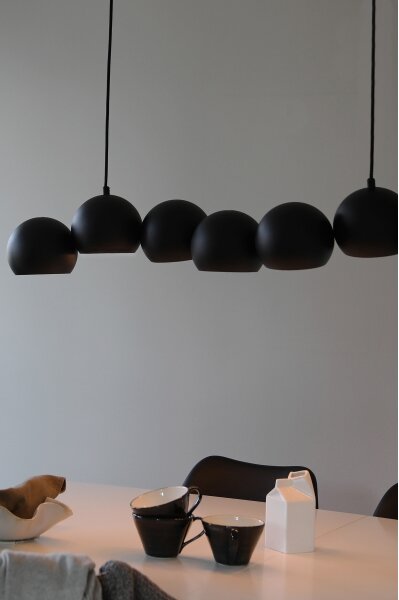Lustră pe cablu Markslöjd 108860 CUPOLO 7xE14/40W/230V negru