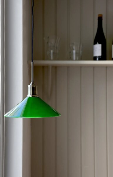 Lustră pe cablu Markslöjd 108868 VELA 1xE27/40W/230V alamă/verde