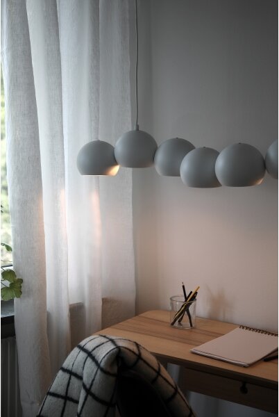 Lustră pe cablu Markslöjd 108859 CUPOLO 7xE14/40W/230V alb