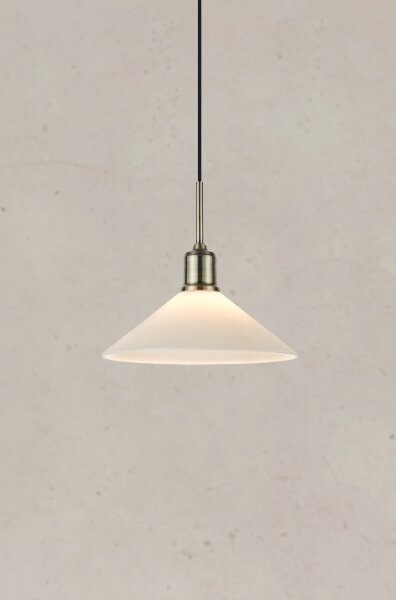 Lustră pe cablu Markslöjd 108867 VELA 1xE27/40W/230V alamă/alb