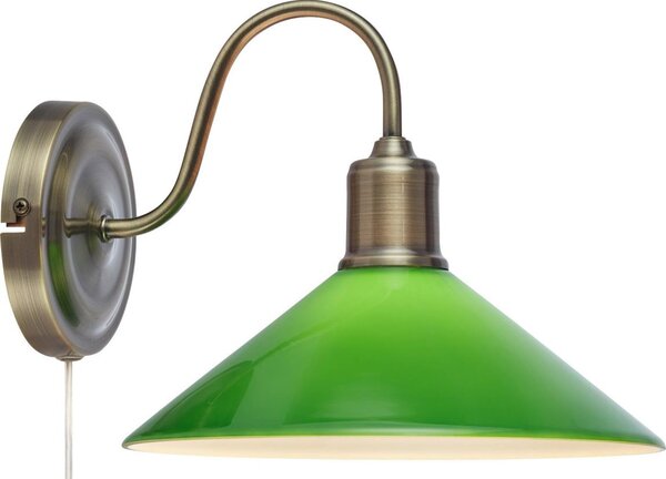 Lampă de perete Markslöjd 108866 VELA 1xE27/40W/230V alamă/verde