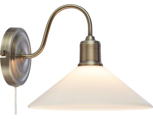 Lampă de perete Markslöjd 108865 VELA 1xE27/40W/230V alamă/alb