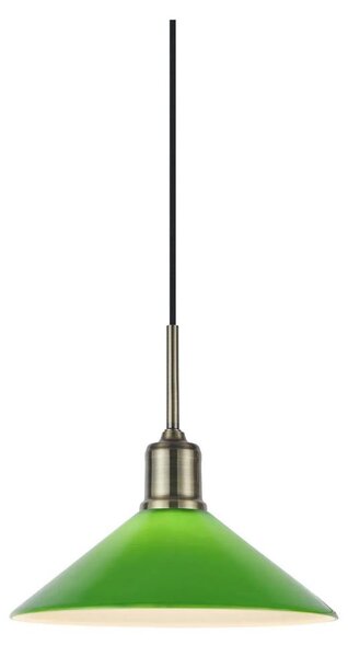 Lustră pe cablu Markslöjd 108868 VELA 1xE27/40W/230V alamă/verde