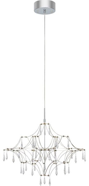 Lustră LED de cristal dimabilă pe cablu Markslöjd 108869 EFESOS LED/14W/230V d. 60 cm