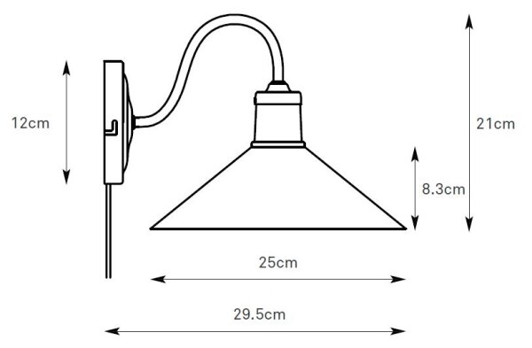 Lampă de perete Markslöjd 108865 VELA 1xE27/40W/230V alamă/alb