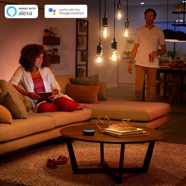 LED Bec dimmabil Philips Hue WHITE FILAMENT ST64 E27/7W/230V 2100K