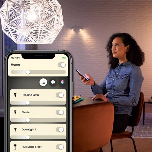 LED Bec dimmabil Philips Hue WHITE FILAMENT ST64 E27/7W/230V 2100K