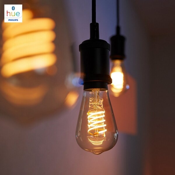LED Bec dimmabil Philips Hue WHITE FILAMENT ST64 E27/7W/230V 2100K