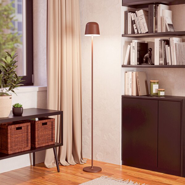 EGLO Lampă de terasă cu LED și baterie Mannera-L, culoare ruginiu, înălțime 140 cm, reglabil, Maro / Rugină, Aluminiu, Modern